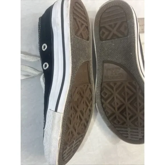 Converse All Star Chuck Taylor Youth US 1 / UK 13.5 Black Low‑Top Sneakers Shoes - Picture 13 of 16
